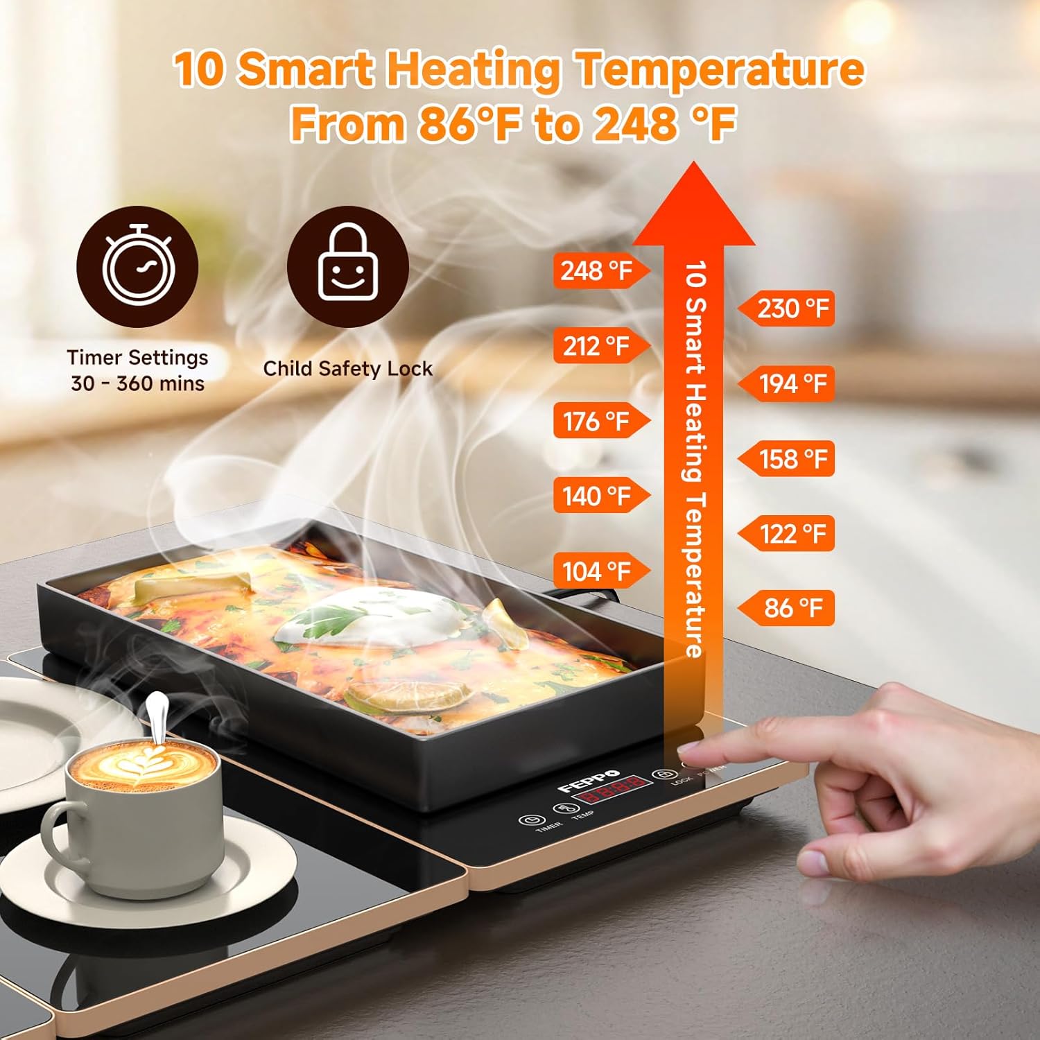 4 In 1 Electric warming Tray