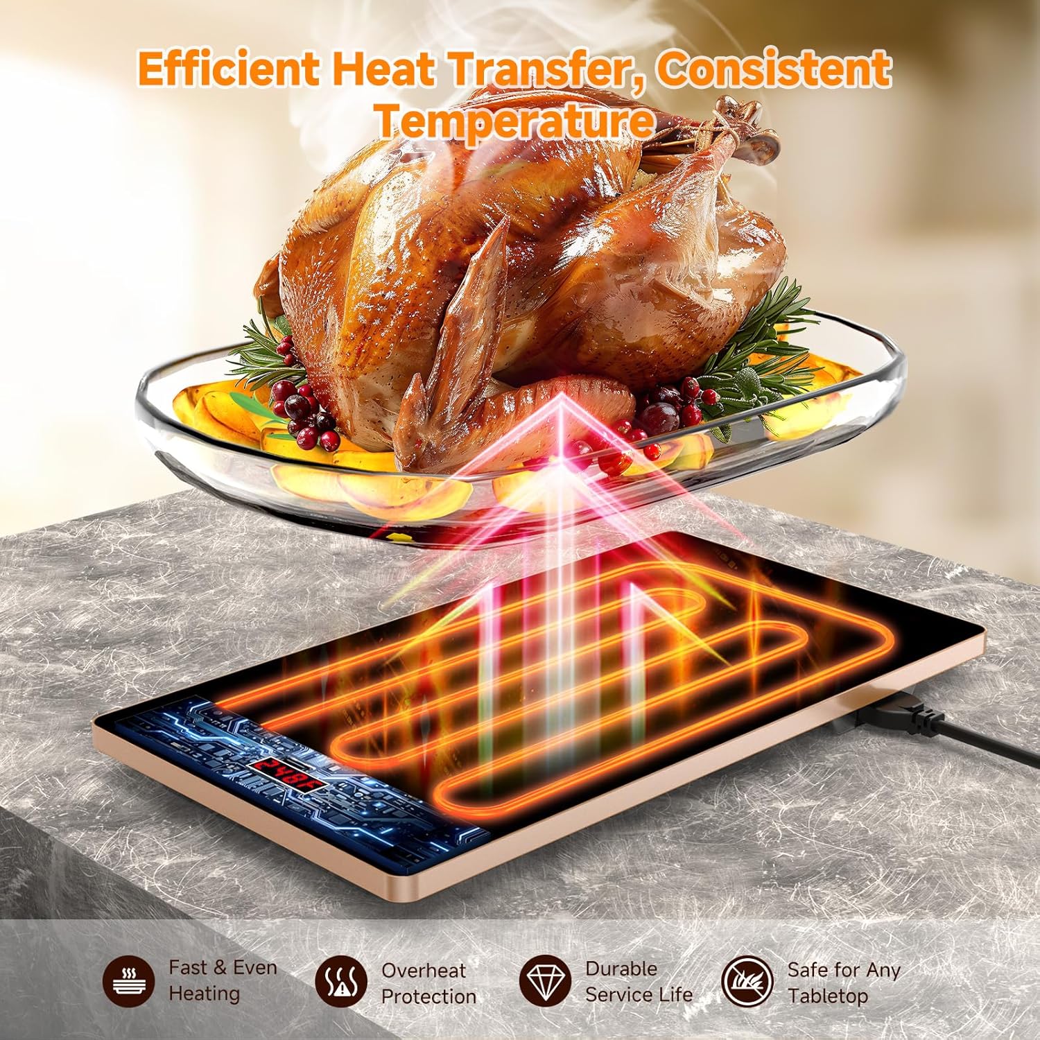 4 In 1 Electric warming Tray